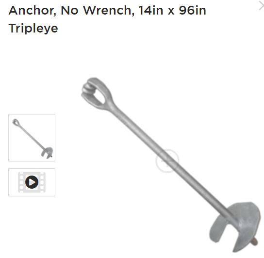 Anchor No Wrench 96in